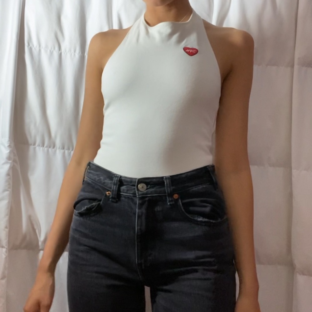 white bodysuit